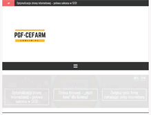 Tablet Screenshot of pgf-cefarm-lublin.pl